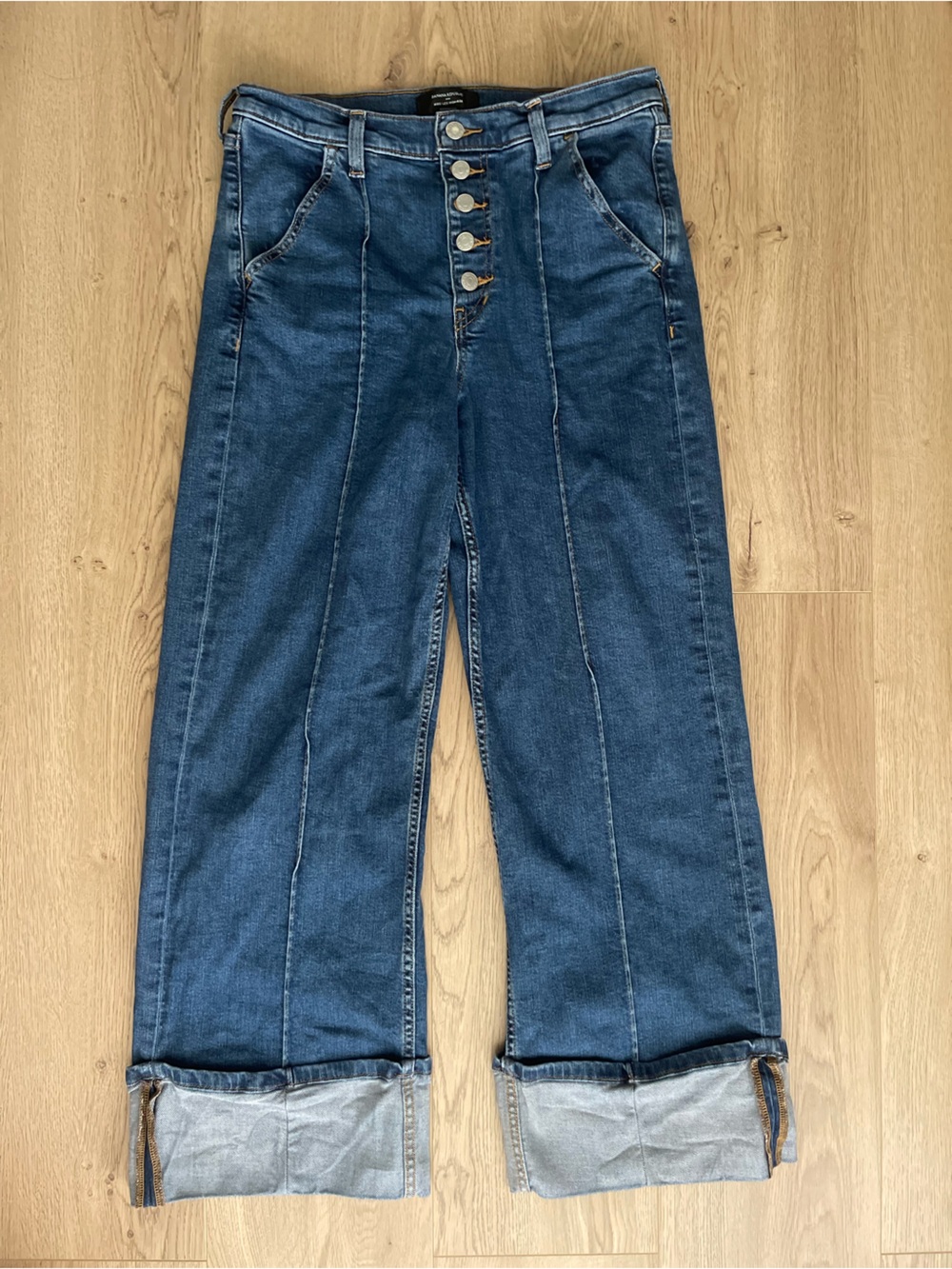 Banana Republic Wide-Leg Hight-waisted Button Fly Women’s Jeans (28/6)